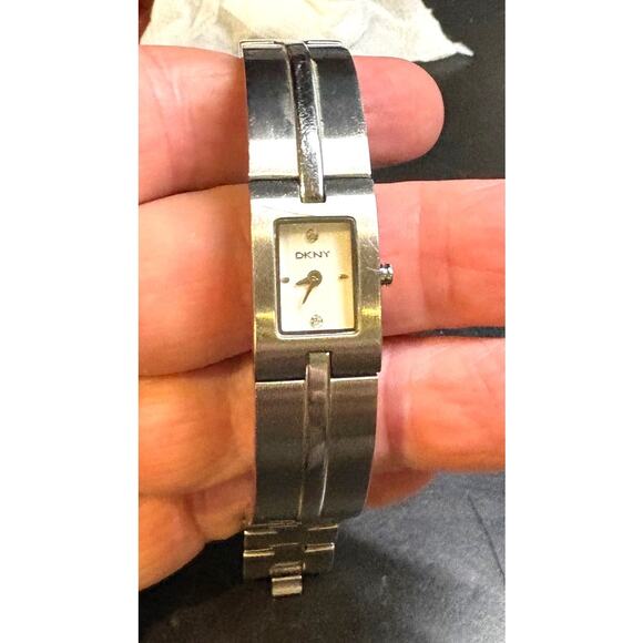 Women's 16mm Silver Tone DKNY Watch, NY9441, All Stainless - Picture 1 of 4
